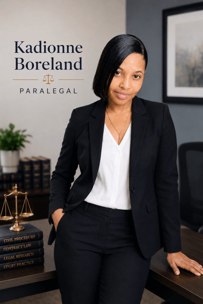 Kadionne Boreland at work